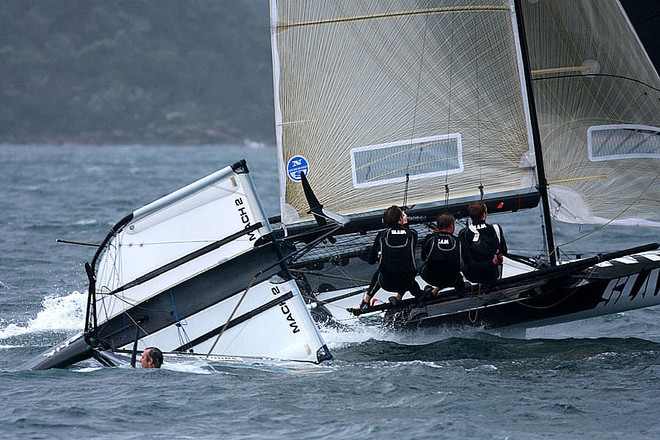 Australian 18ft Skiffs Club Championship, Race 12 © Frank Quealey /Australian 18 Footers League http://www.18footers.com.au